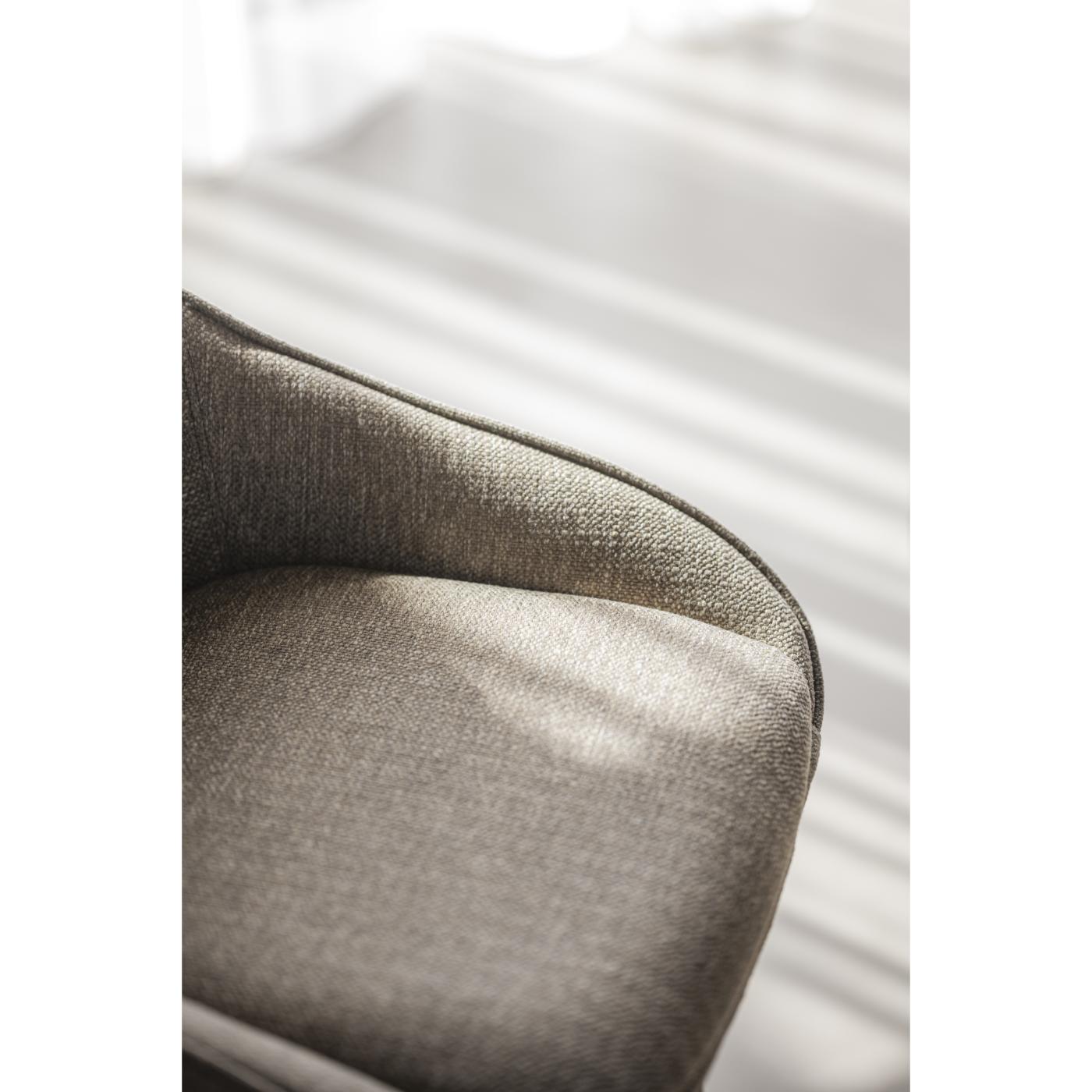 Alison tuoli musta metallijalka / tumma beige kangas