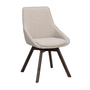 Alison tuoli ruskealakattu tammijalka / beige kangas