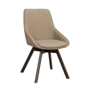 Alison tuoli ruskealakattu tammijalka / beige nahka