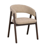 Barnaby-nojatuoli, tumma beige/ruskeat jalat