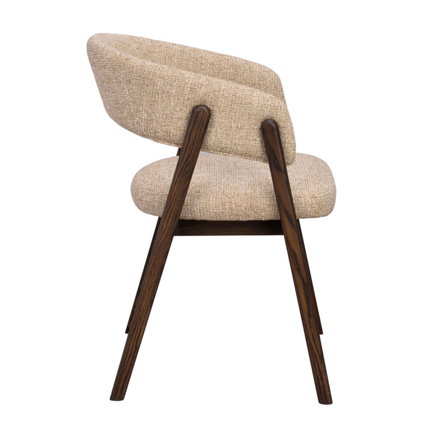 Barnaby-nojatuoli, tumma beige/ruskeat jalat