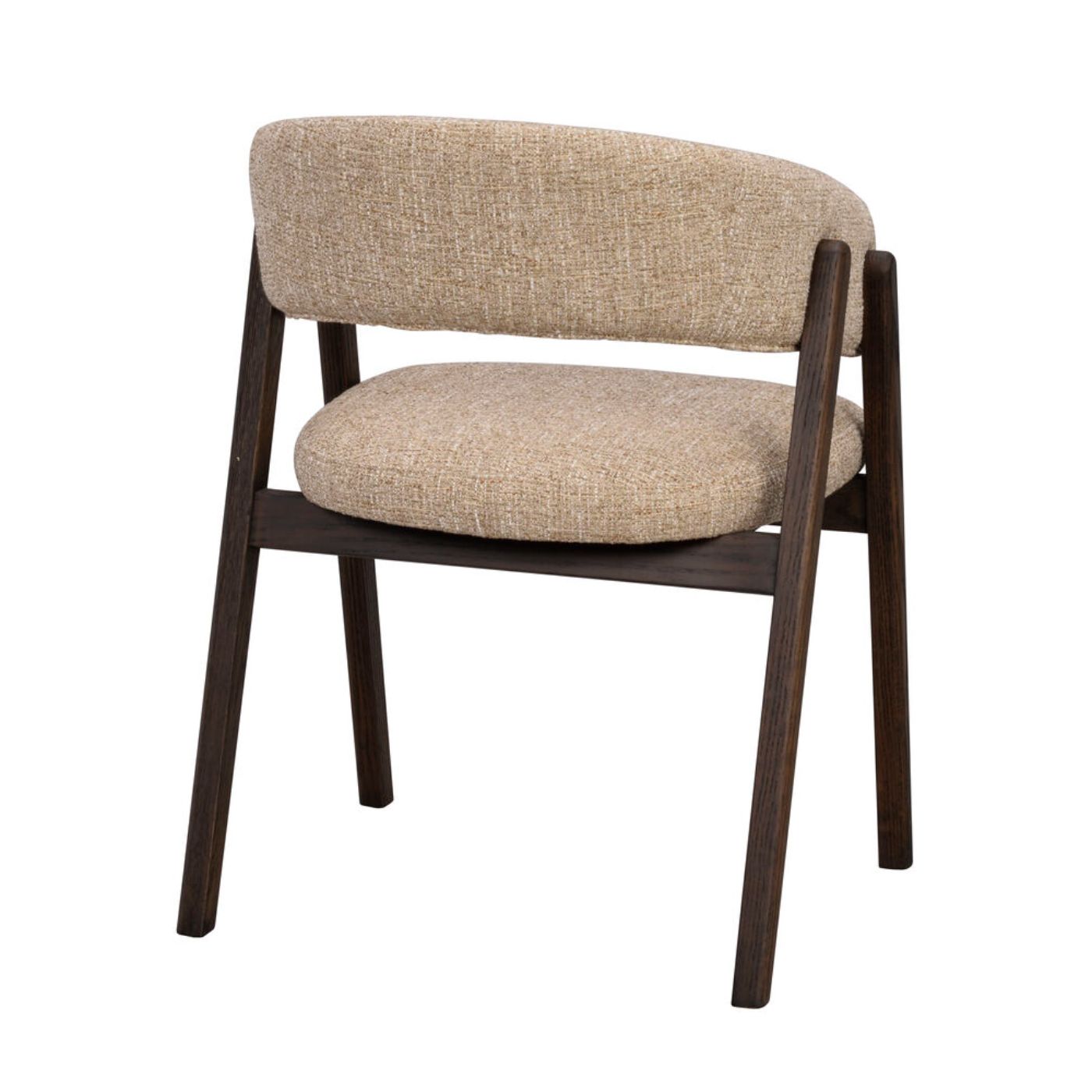 Barnaby-nojatuoli, tumma beige/ruskeat jalat