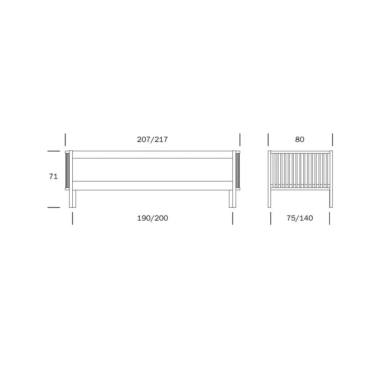 Aarre vuodesohva L217 cm