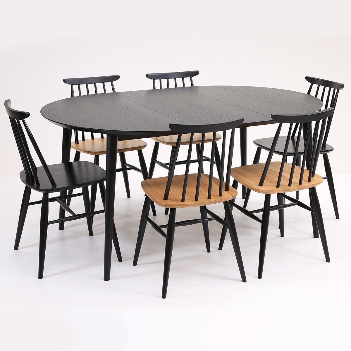 Aino pinnatuoli musta/tammi