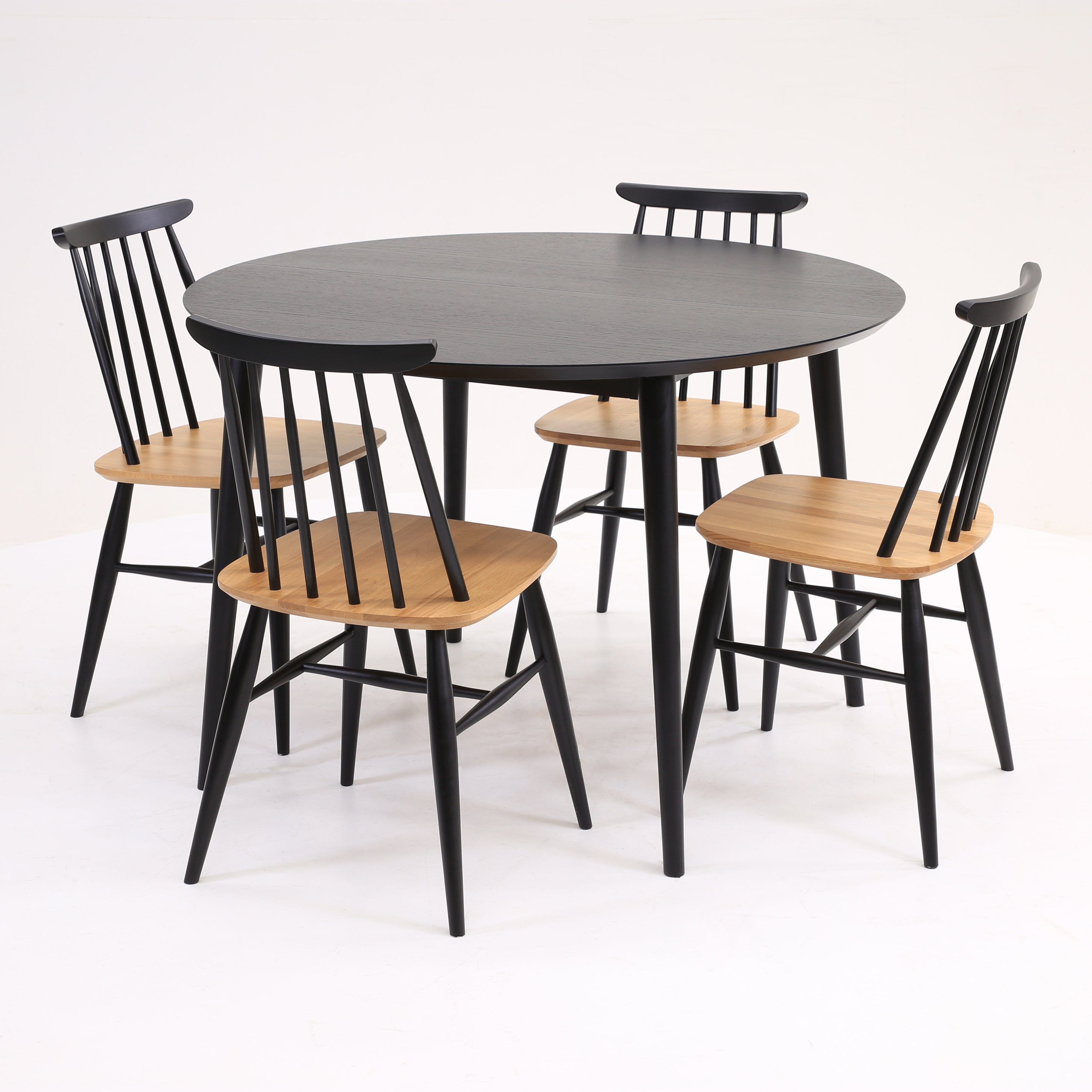 Aino pinnatuoli musta/tammi