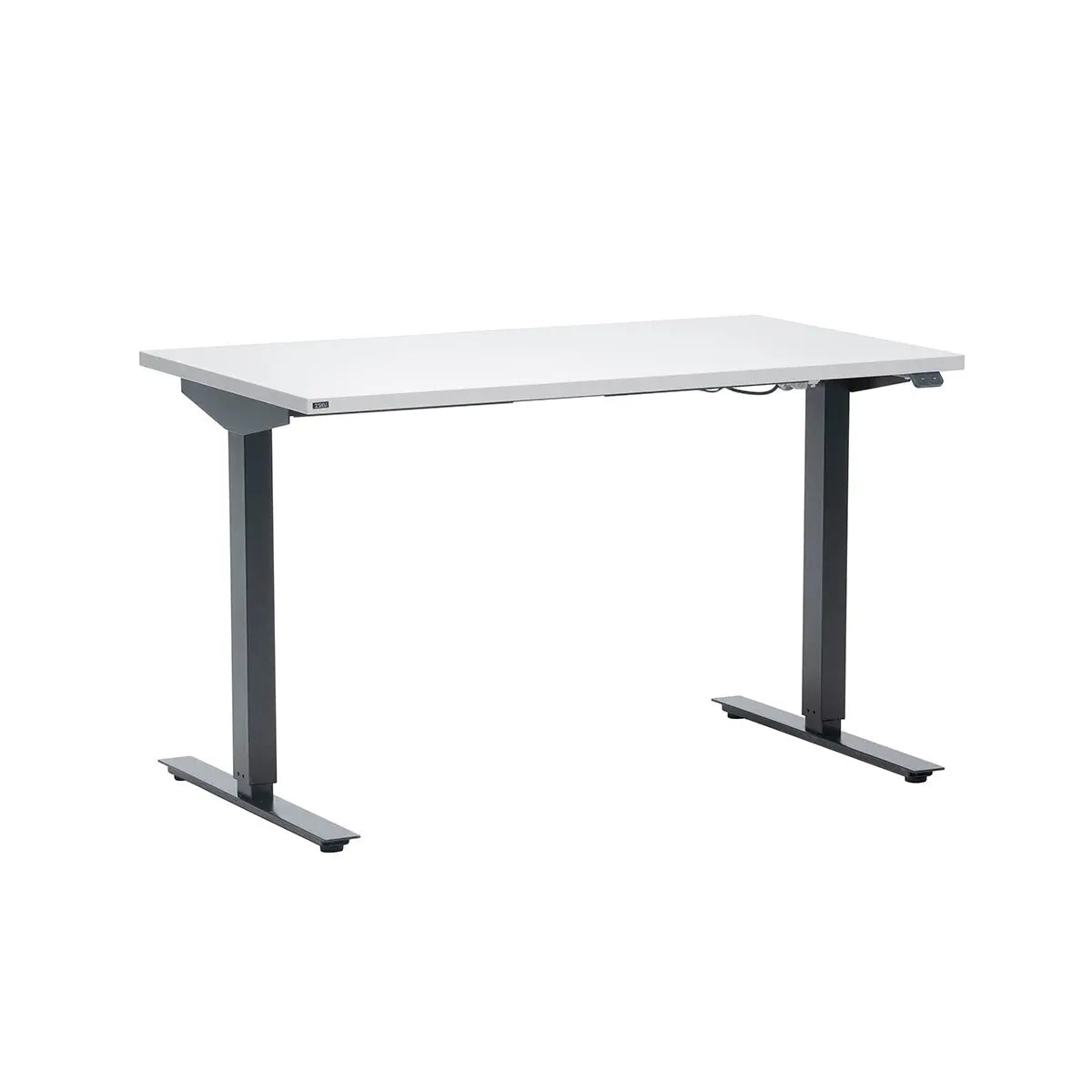 BW Rise sähköpöytä 60x120 cm, valkoinen kansi/musta jalka