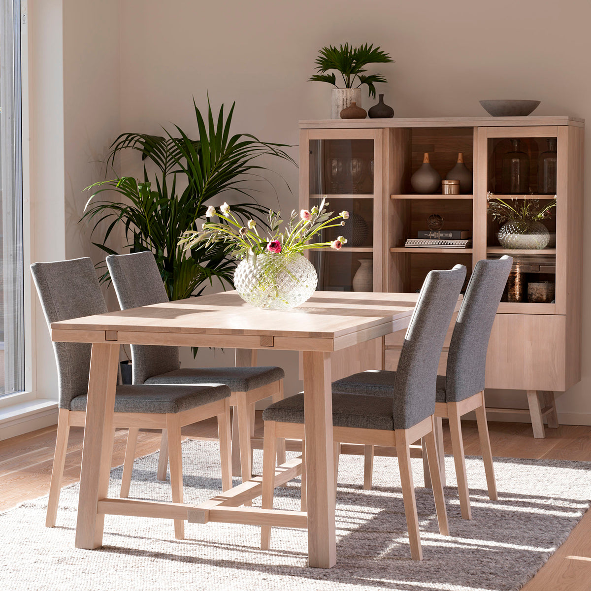 Brooklyn ruokapöytä 95x170 cm, puujalka rowico