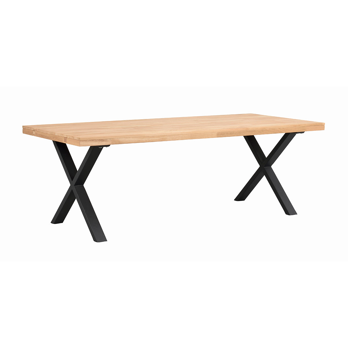 Brooklyn ruokapöytä 95x220 cm X-jalka rowico