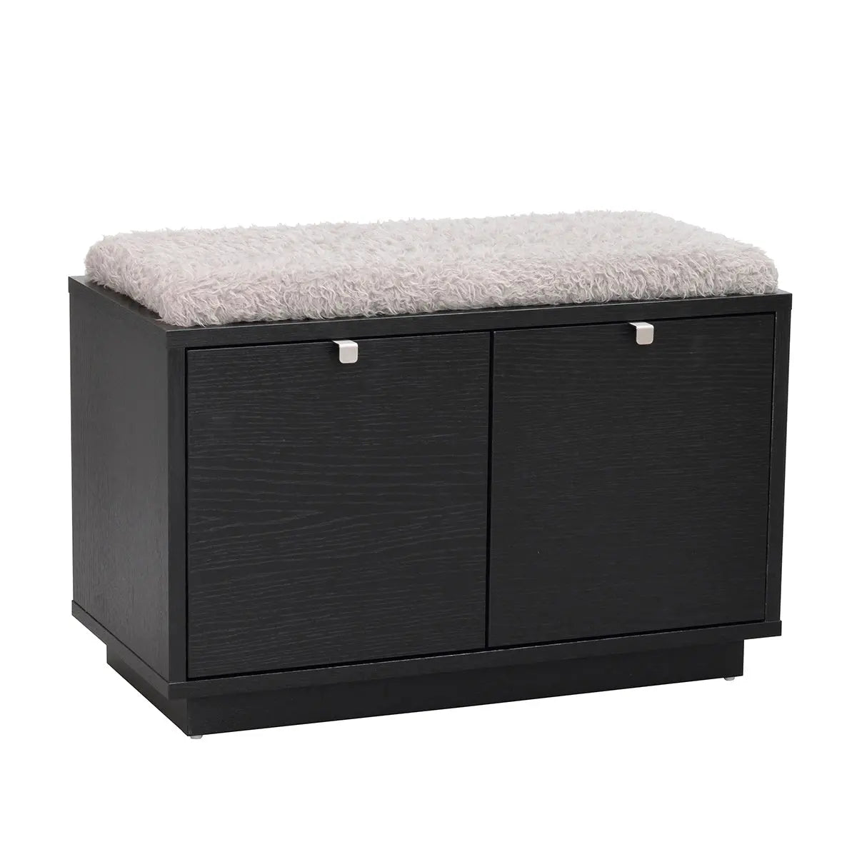 Confetti penkki 2 laatikolla, harmaa kangas rowico