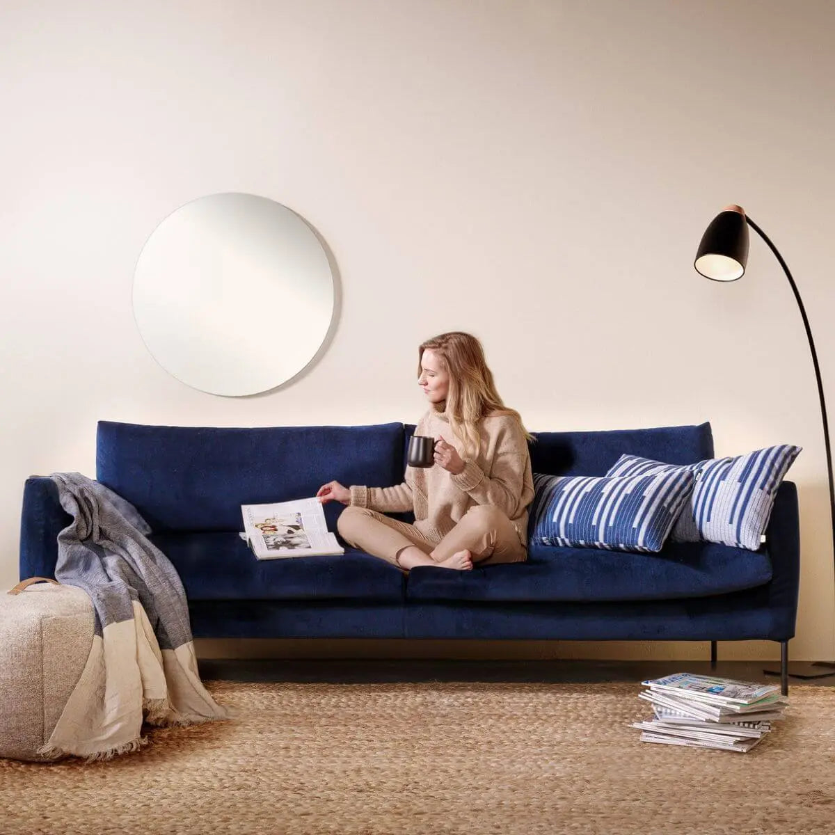 Curve 3h-sohva 233 cm, Cyber-kangas