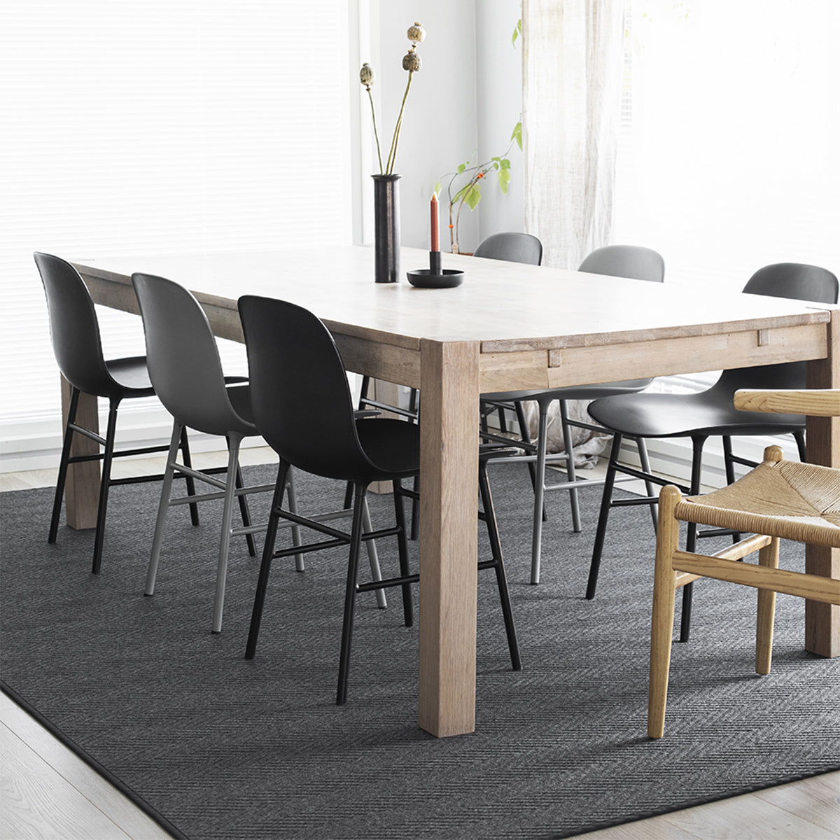 Elsa villa/paperinarumatto pyöreä 