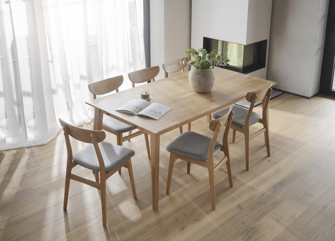 Filippa ruokapöytä 180x90 cm, öljytty tammi