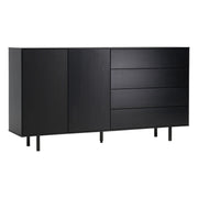 Frame Senkki 177cm 2 ovella ja 4 laatikolla musta Isku Stage