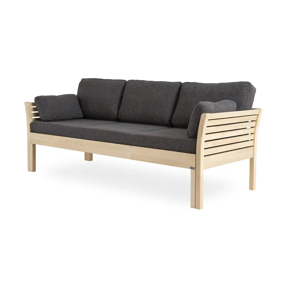 Kanerva puuvuodesohva 200 cm + Levon taittopatjasarja kiteen