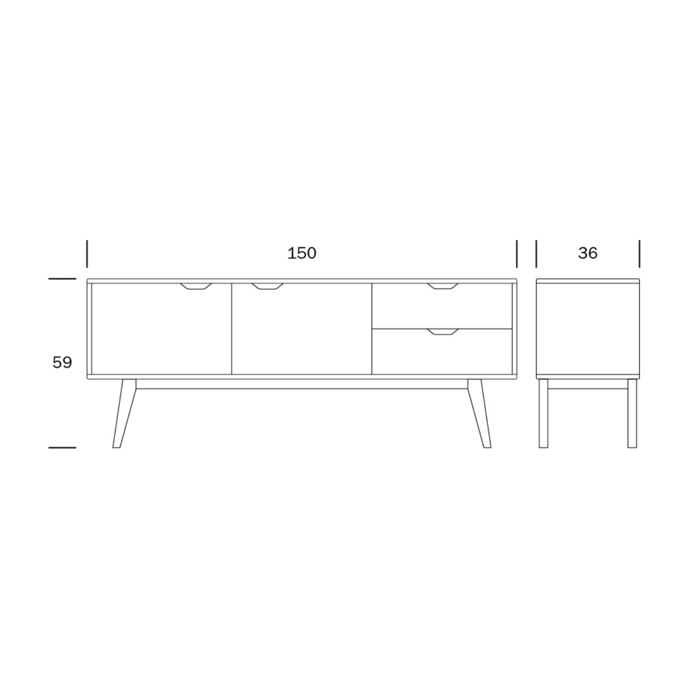 Kolo tv-taso, valkoinen