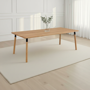 Lakeus ruokapöytä 95x180 cm, lakattu tammi