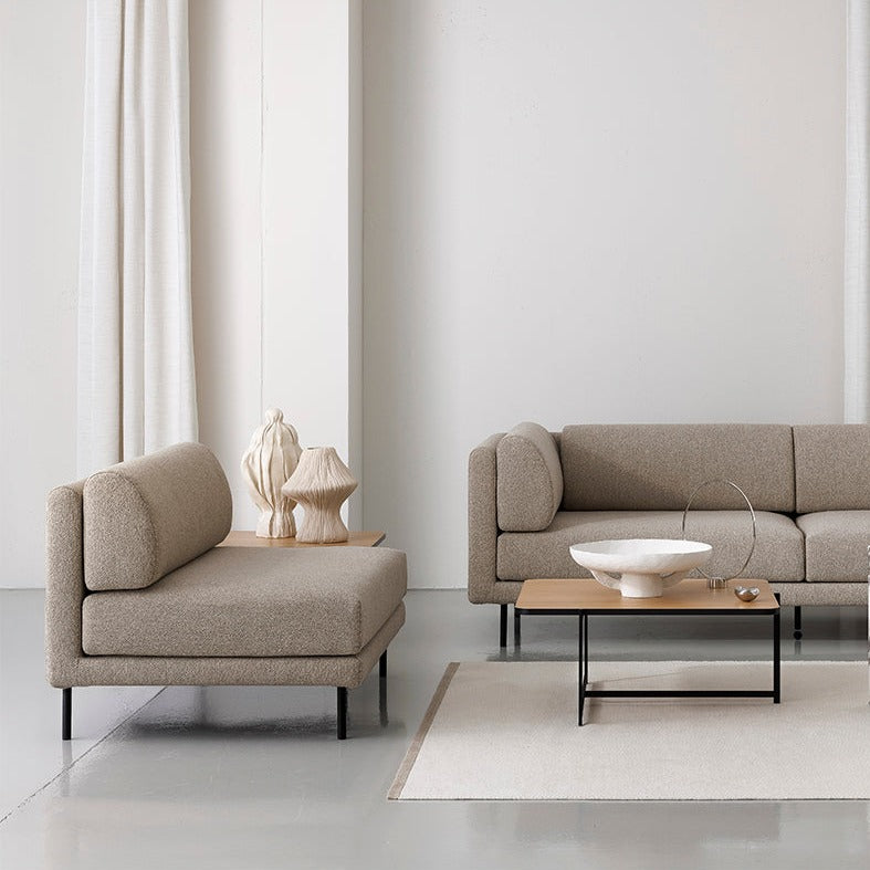 Olé modulisohva A115, mustat metallijalat 