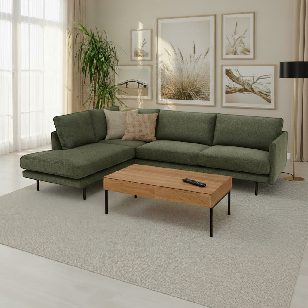 Paloma avokulmasohva 264x200 cm, Aragon-kangas