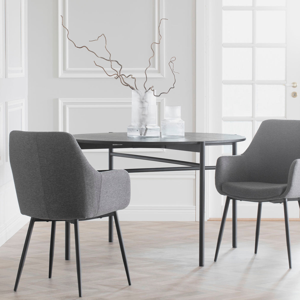 Reily tuoli harmaa rowico