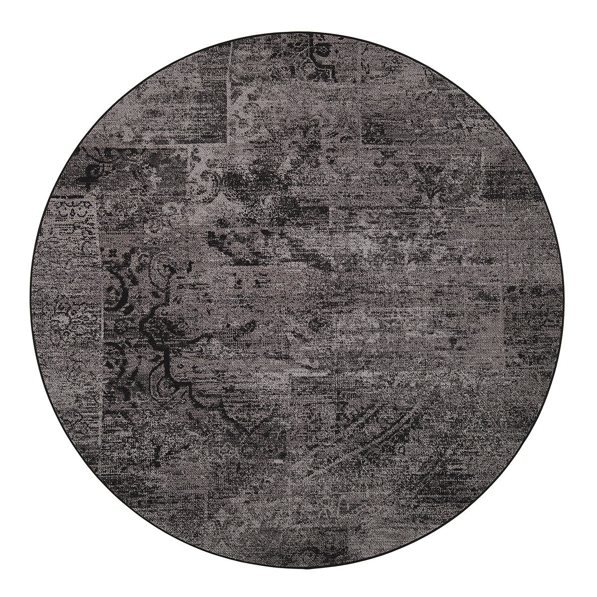 Rustiikki matto pyöreä 