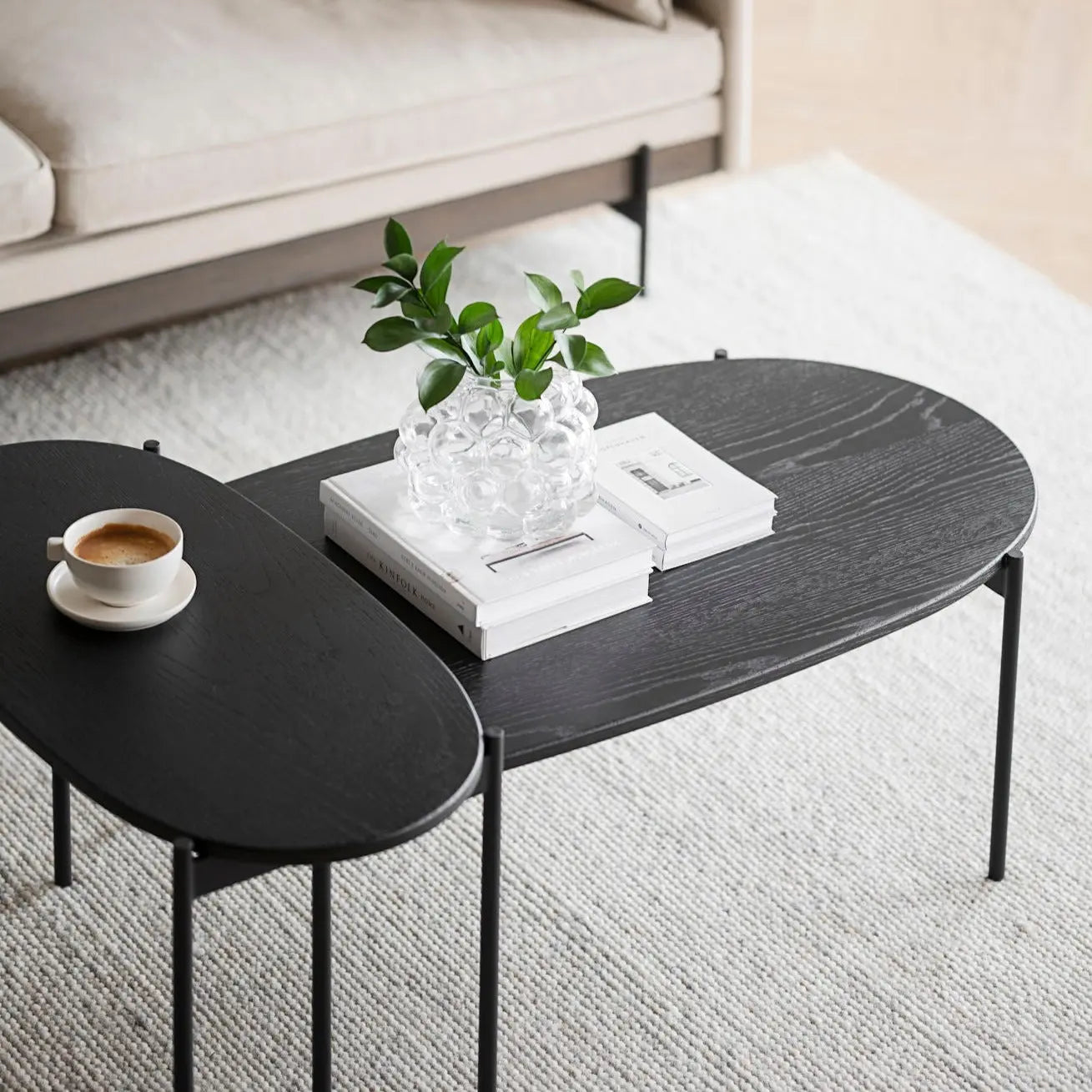 Skye sohvapöytä ovaali 80 x 40 cm rowico