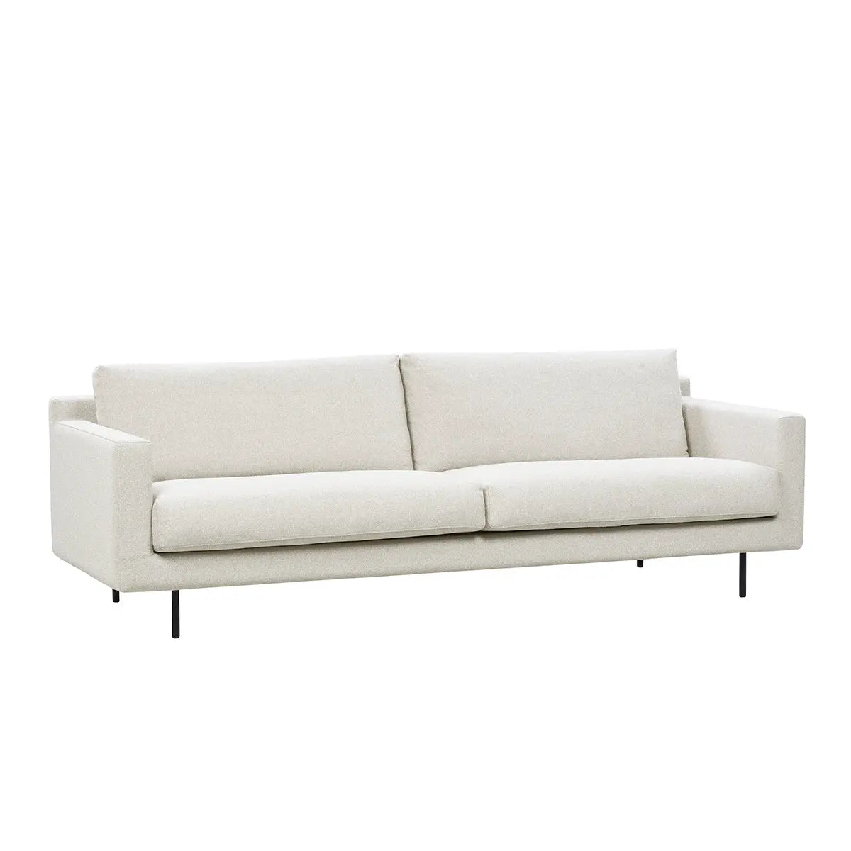 Soolo sohva 212 cm, mustat metallijalat