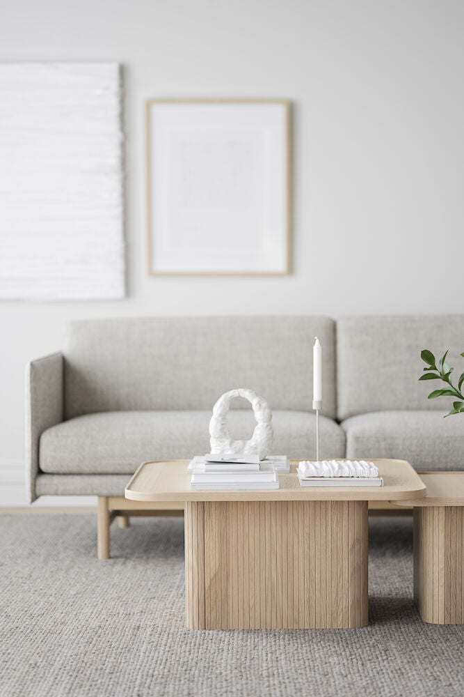 Sullivan sohvapöytä 80x80 cm valkopesty tammi