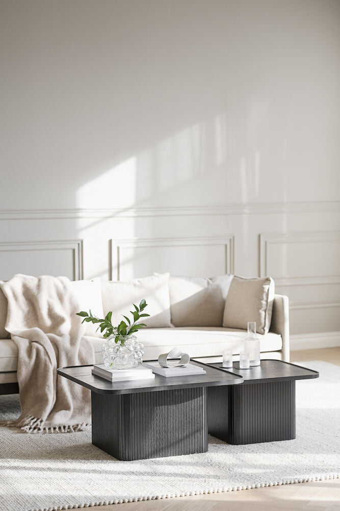 Sullivan sohvapöytä 60x60 cm musta tammi