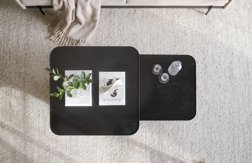 Sullivan sohvapöytä 60x60 cm musta tammi