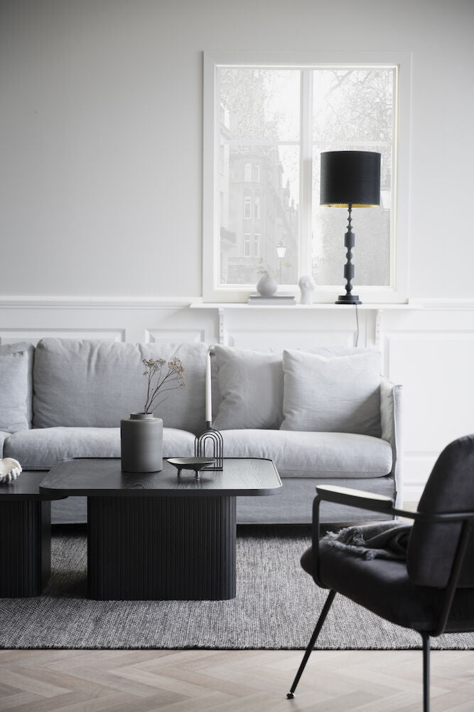 Sullivan sohvapöytä 60x60 cm musta tammi