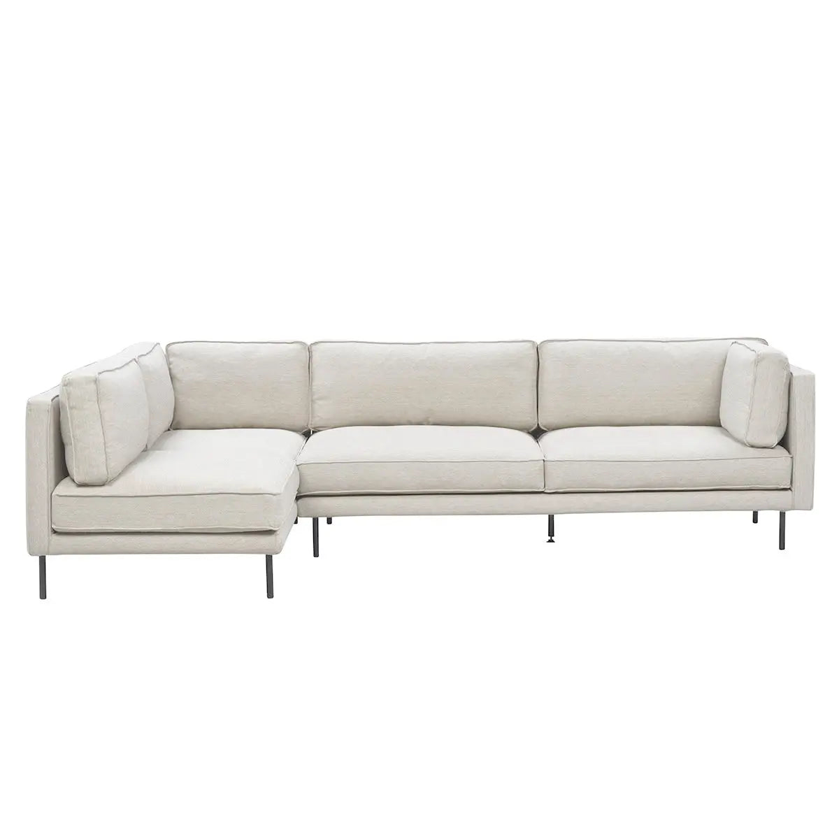 Viva divaanisohva, mustat metallijalat interface