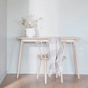 Yumi työpöytä 120 x 40 cm valkotammi Rowico