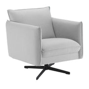 Chic pyörivä nojatuoli, musta ristikkojalka, Atlantic-kangas