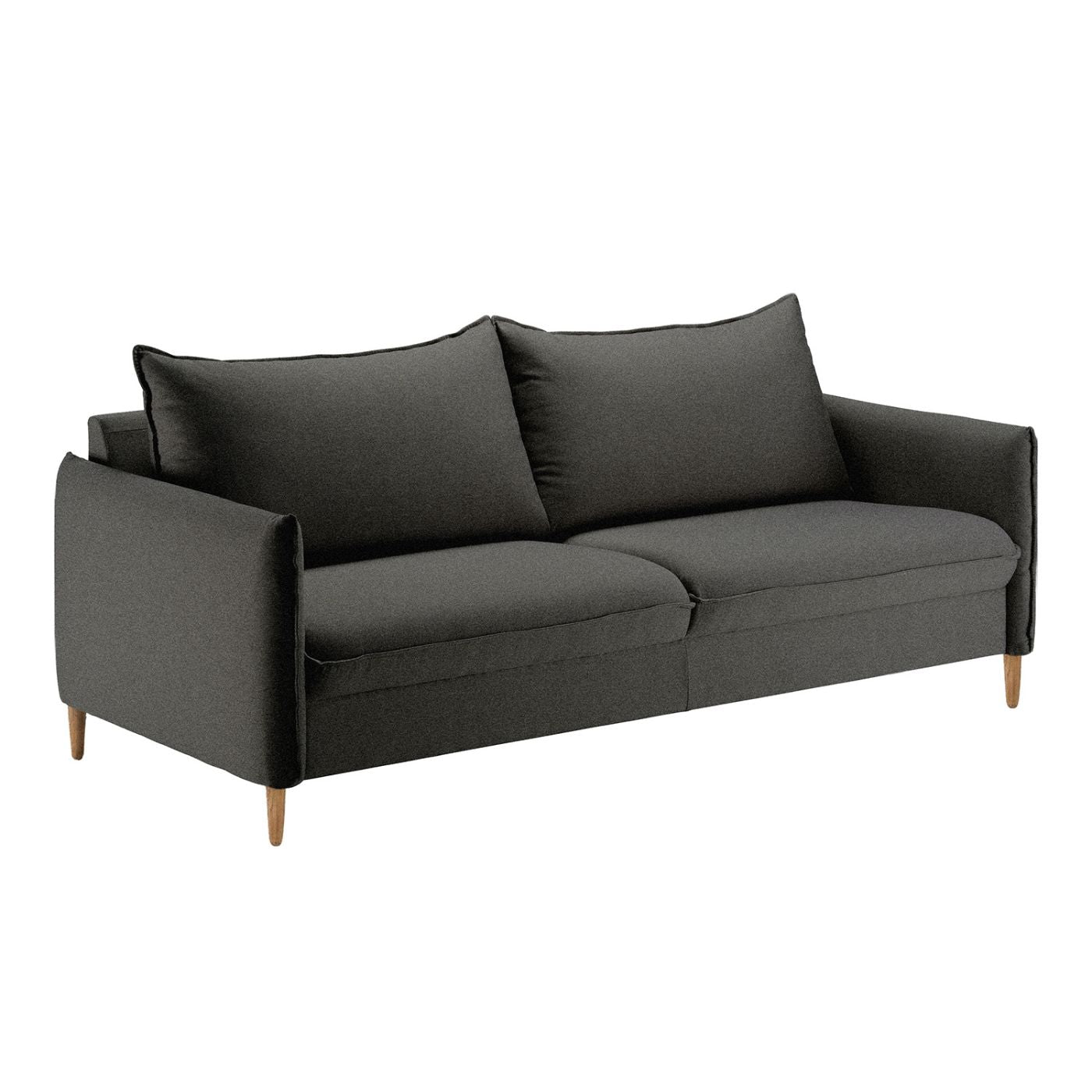 Chic 3h-sohva, Fun 481 harmaa-kangas, tammijalat