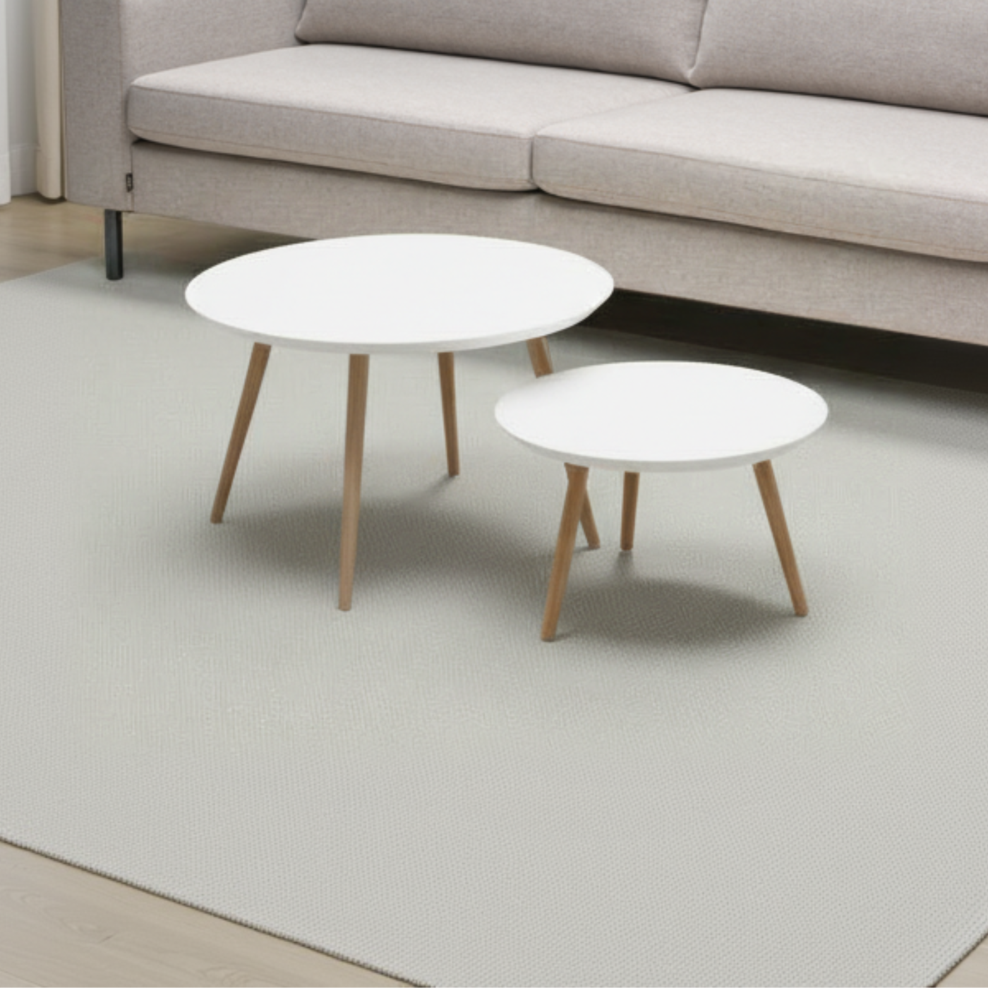 Pohjanmaan Diva sohvapöytä Ø 50 cm, valkoinen