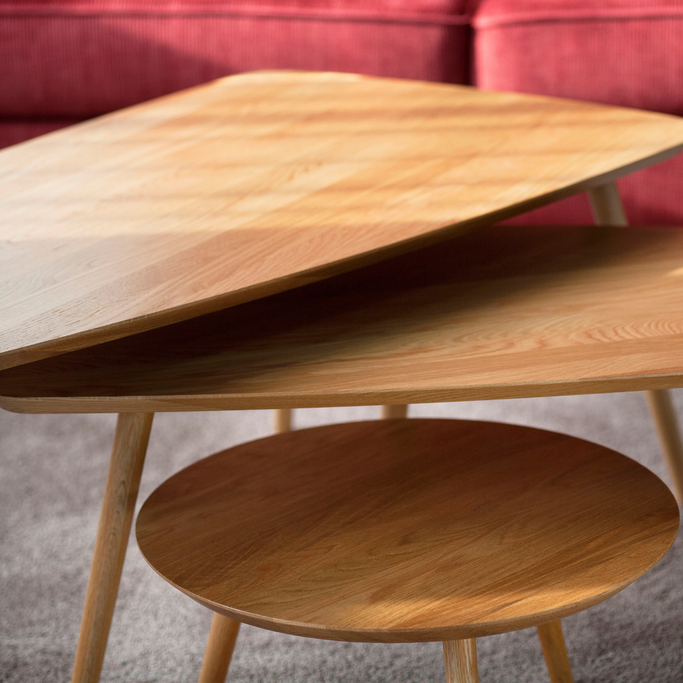 Pohjanmaan Diva sohvapöytä Ø 50 cm, musta