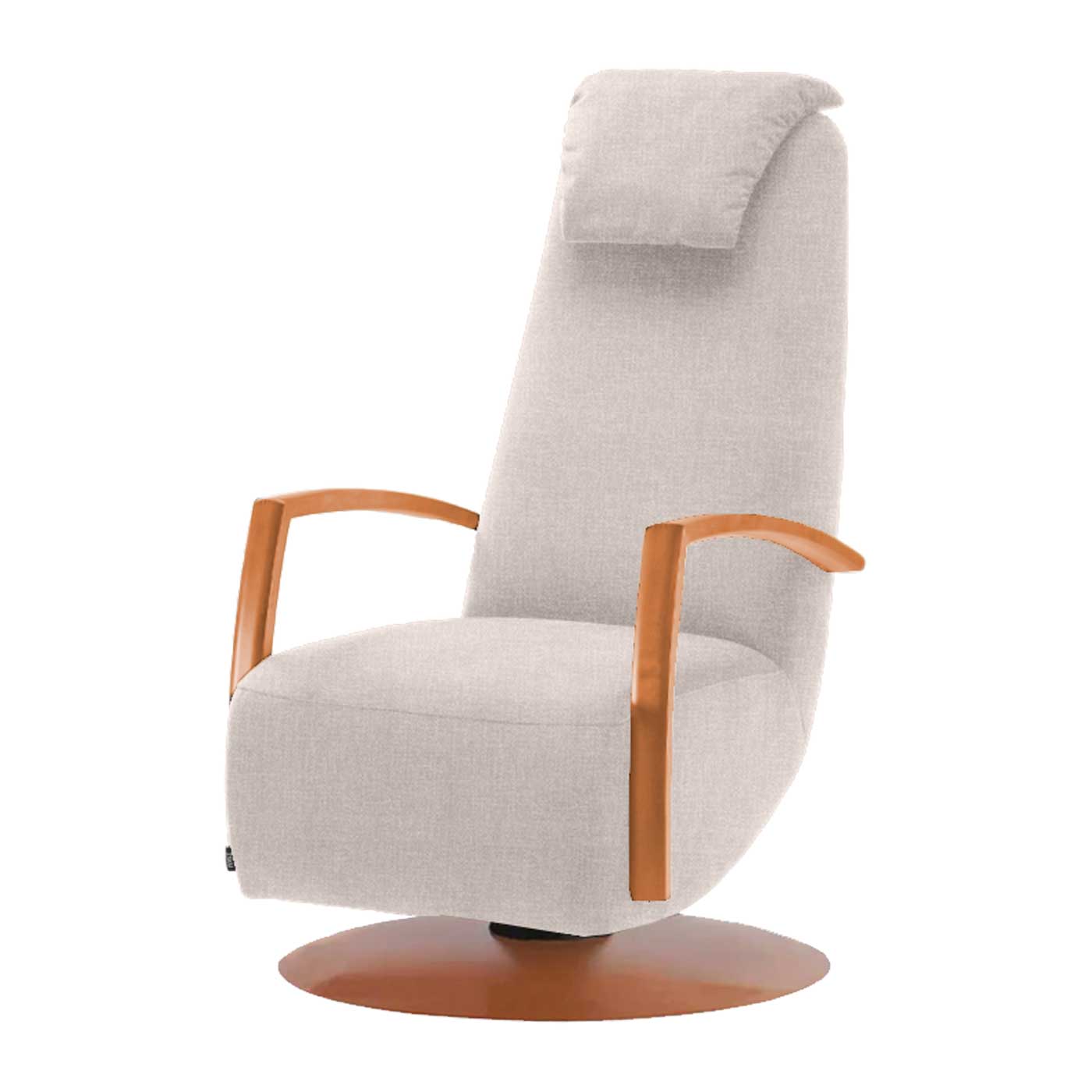 Flex keinuva nojatuoli puukäsinojilla, Cyber-kangas