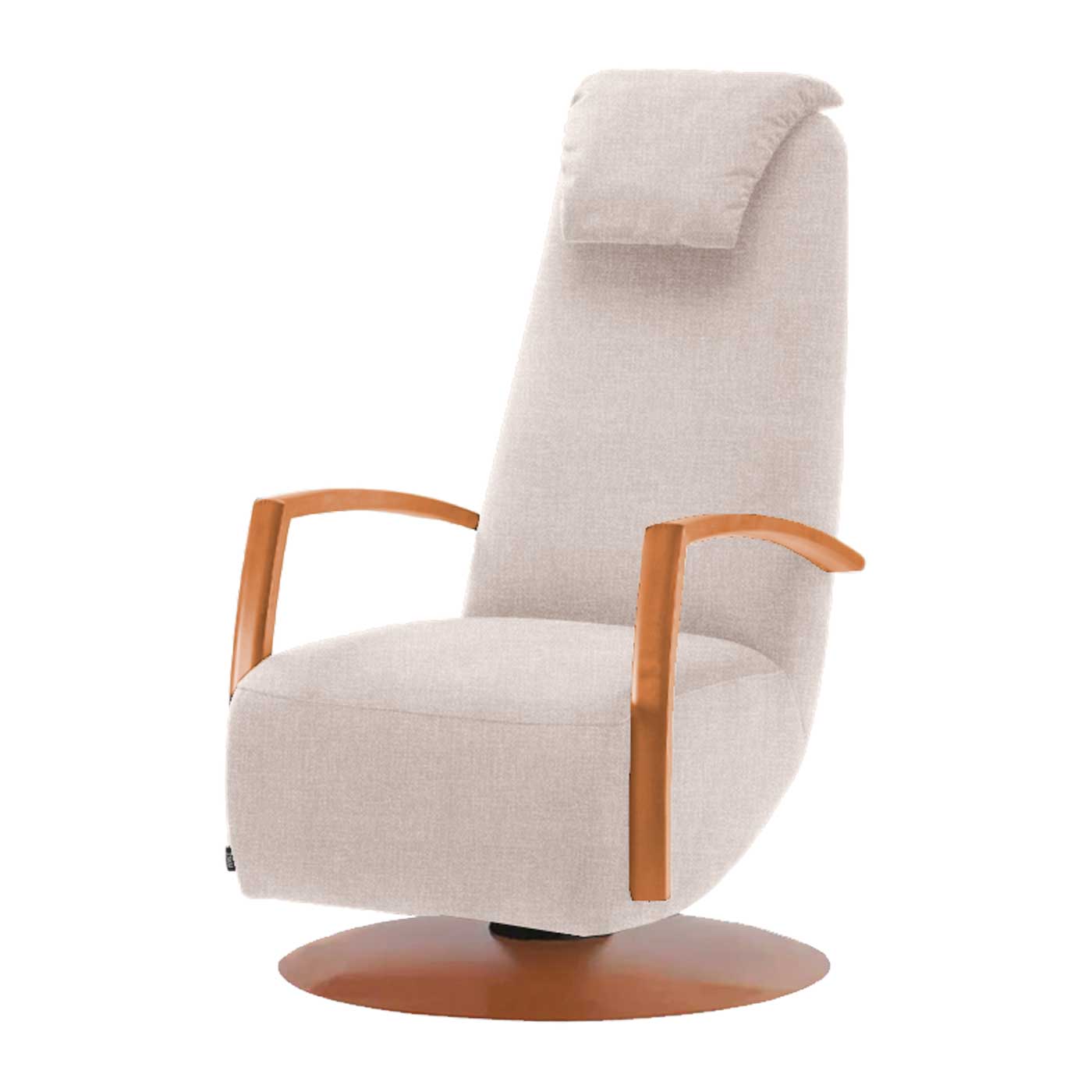 Flex keinuva nojatuoli puukäsinojilla, Cyber-kangas