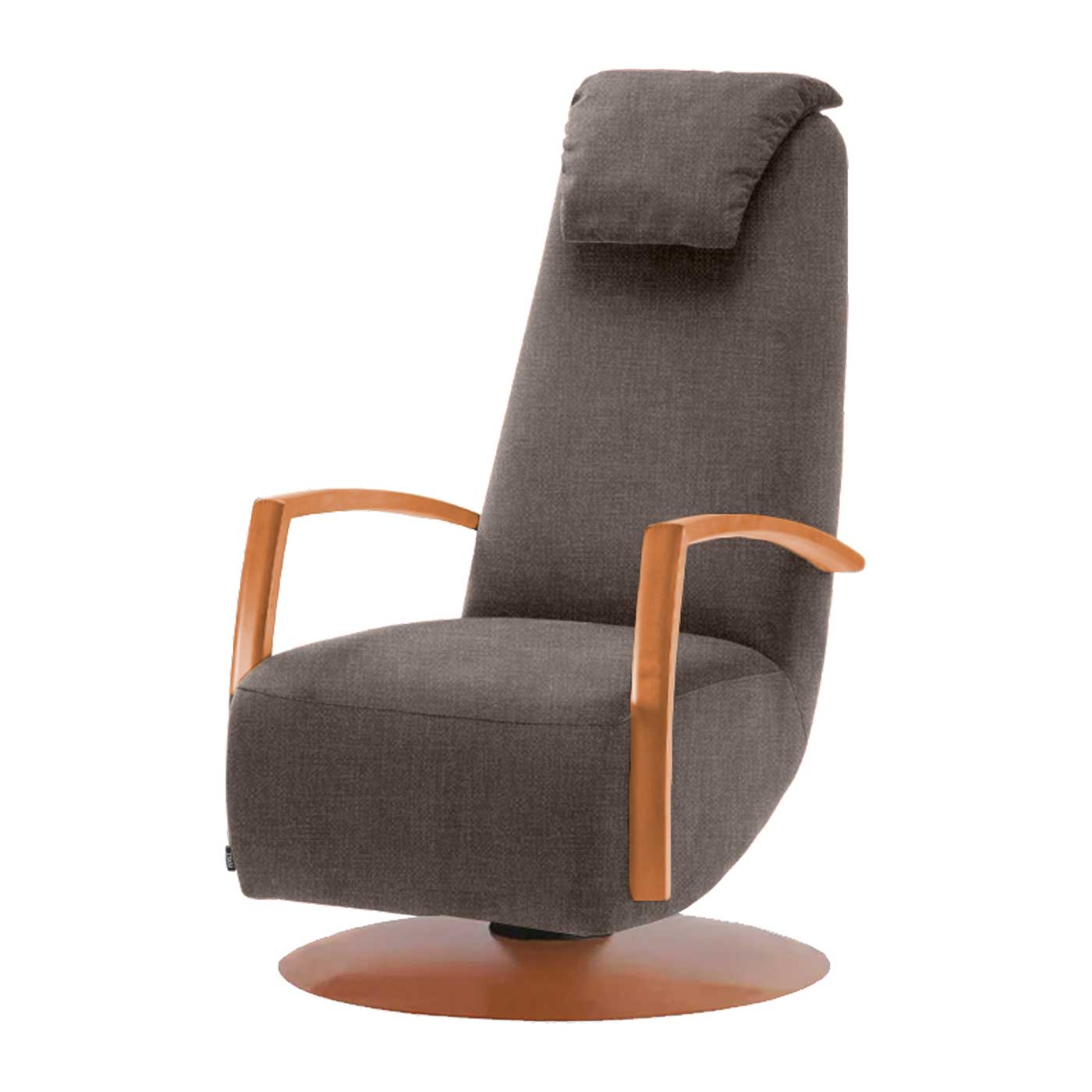 Flex keinuva nojatuoli puukäsinojilla, Cyber-kangas