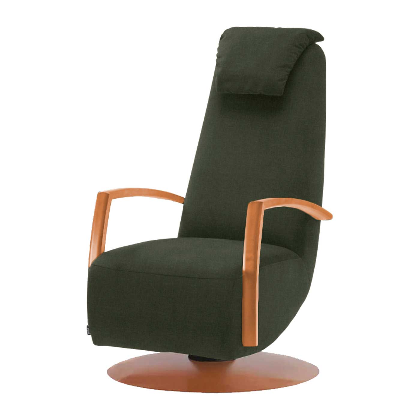 Flex keinuva nojatuoli puukäsinojilla, Cyber-kangas