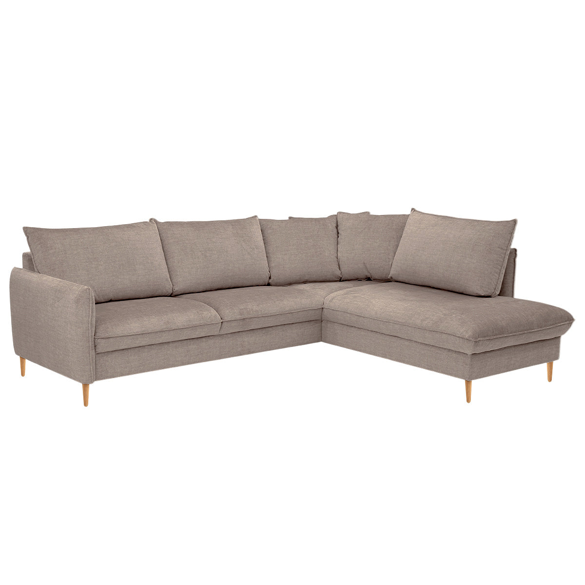 Chic 2,5h+vuodekulmasohva 254x216 cm, Glamour-kangas