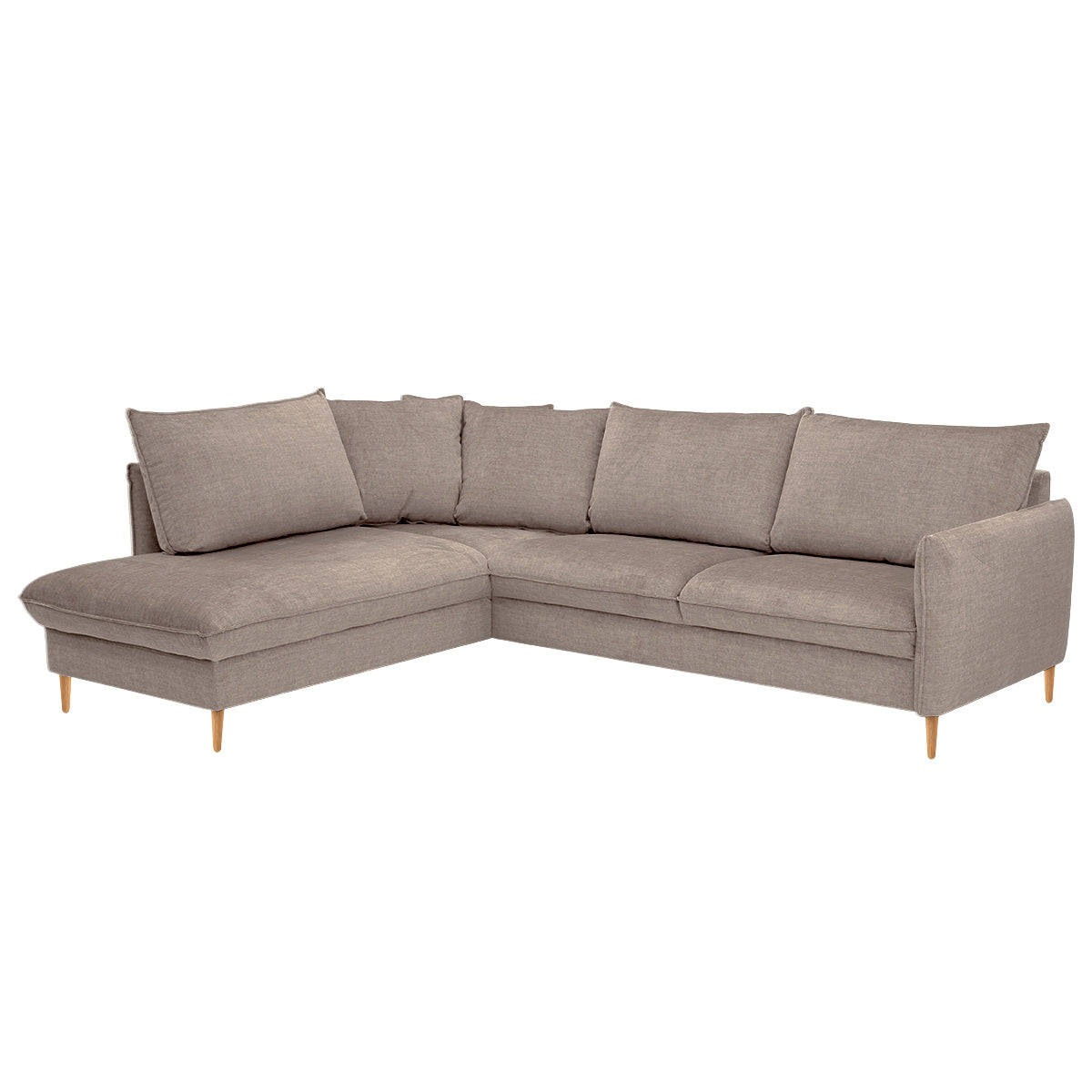 Chic 2,5h+vuodekulmasohva 254x216 cm, Glamour-kangas