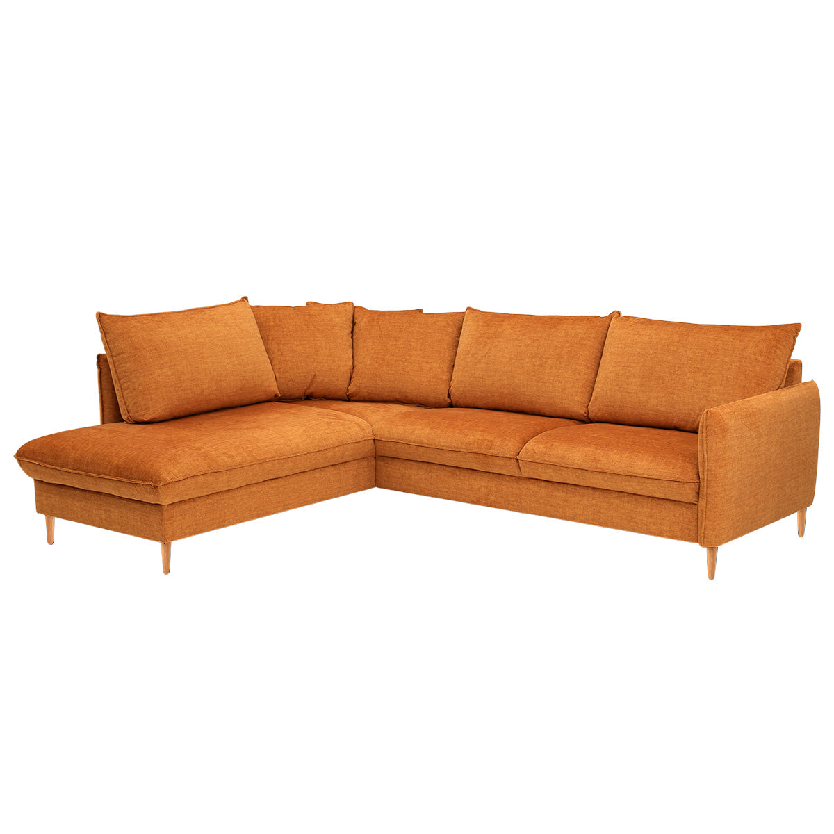 Chic 2,5h+vuodekulmasohva 254x216 cm, Glamour-kangas