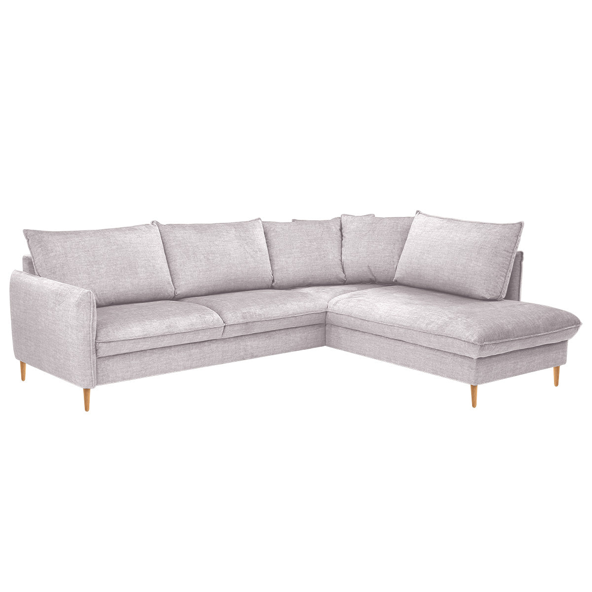 Chic 2,5h+vuodekulmasohva 254x216 cm, Glamour-kangas