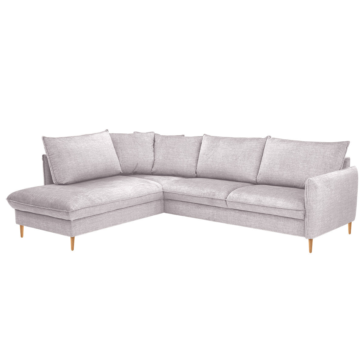 Chic 2,5h+vuodekulmasohva 254x216 cm, Glamour-kangas