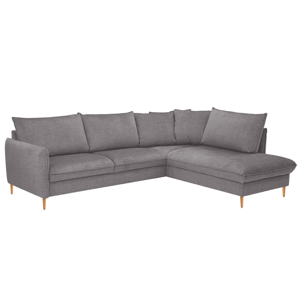 Chic 2,5h+vuodekulmasohva 254x216 cm, Glamour-kangas