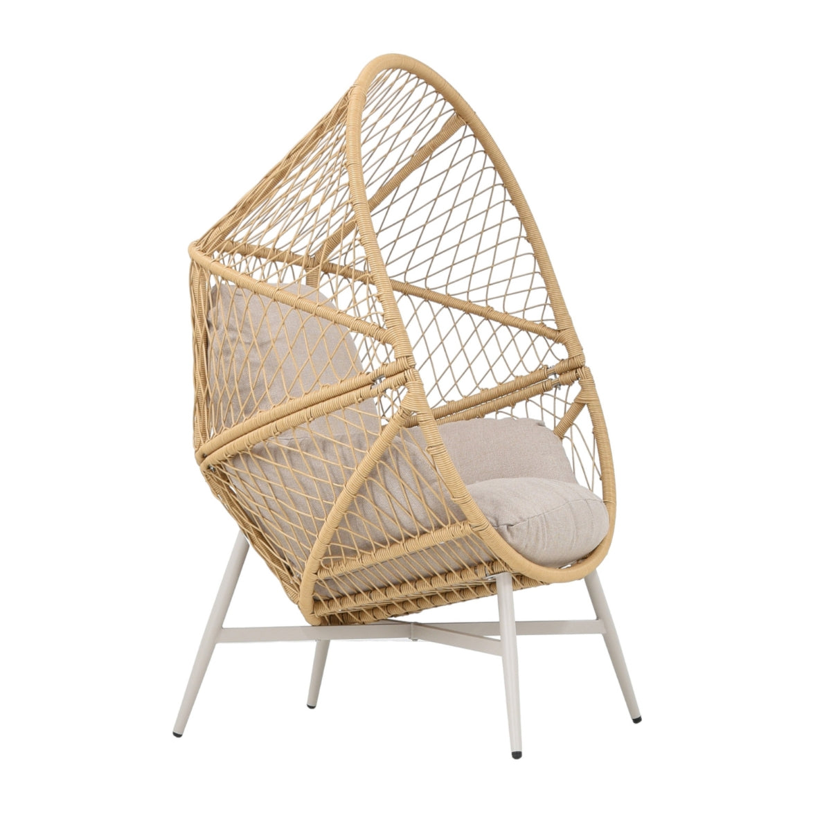 Cane nojatuoli luonnonväri/greige