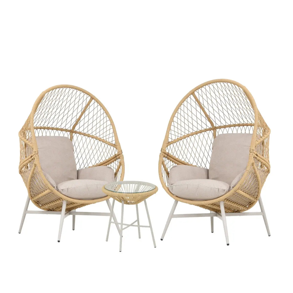 Cane nojatuoli luonnonväri/greige