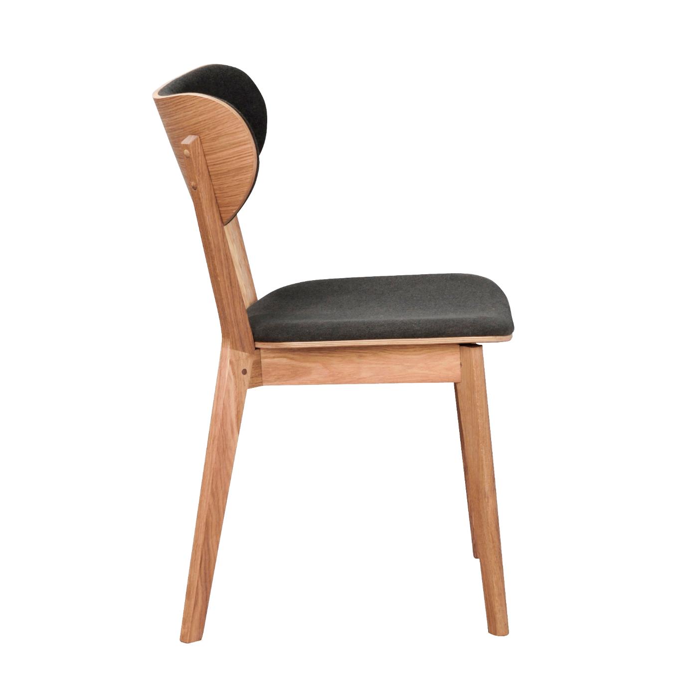 Kato tuoli lakattu tammi / tummanharmaa