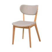 Kato tuoli lakattu tammi / harmaa-beige